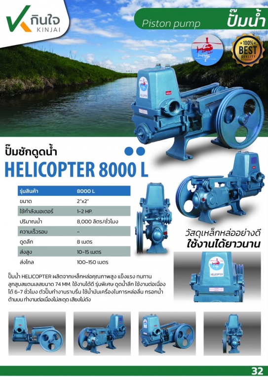 HELICOPTER 8000 LTR ปั๊มชักขนาด 2\