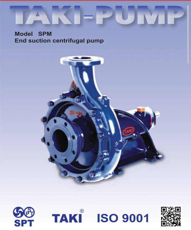 ปั๊มแรงดัน taki_pump_spm SPM100-40 CLOSE IMPELLER 5X4 JIS 10 K และ ...