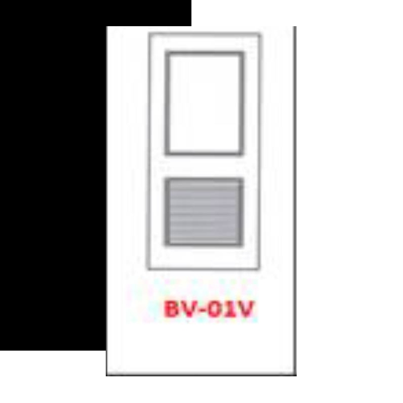 ชุดบานประตู UPVC BRAVO ลูกฝักและบานเจาะเกล็ดระบาย BV-01 V TOP DIAMOND FINGER 