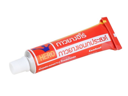 กาวยาง ตรา ฮีโร่  20g. [แบบหลอด]