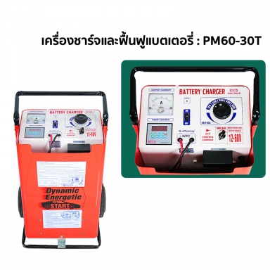 เครื่องชาร์จและฟื้นฟูแบตเตอรี่ : PM60-30 / PM60-30 T สอบถามราคาก่อนสั่งซื้อ