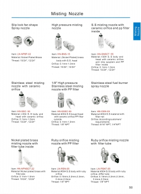 Misting Nozzie หน้า 50  DSFC สอบถามราคาก่อนสั่ง