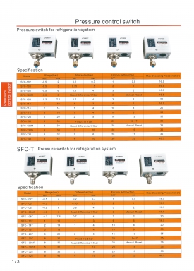 Pressure control switch หน้า 173-176 DSFC สอบถามราคาก่อนสั่ง