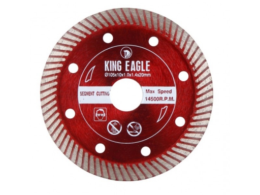 แผ่นตัดใบเพชร King-eagle รุ่นบางพิเศษ 1.2 มิล [สีแดง]