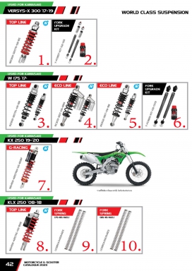 โช๊ค YSS USED FOR KAWASAKI VERSYS-X 300 17-19 / W 175 17 / KX 250 19-20 / KLX 250 08-18