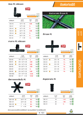 ข้อต่อท่อ PE รายละเอียดสินค้าตามรูปภาพ