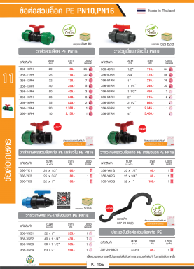 ข้อต่อสวมล็อก PE PN10/PN16 รายละเอียดสินค้าตามรูปภาพ