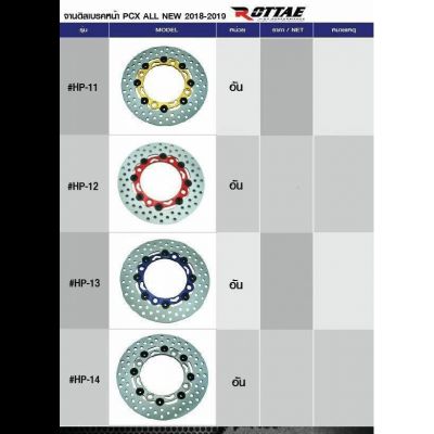 จานดิสเบรคหน้า PCX ALL NEW 2018-2019 OTTAE