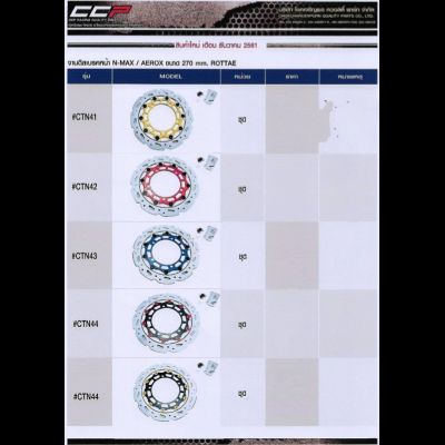 จานดิสเบรคหน้า N-MAX / AEROX ขนาด 270 MM ROTTAE