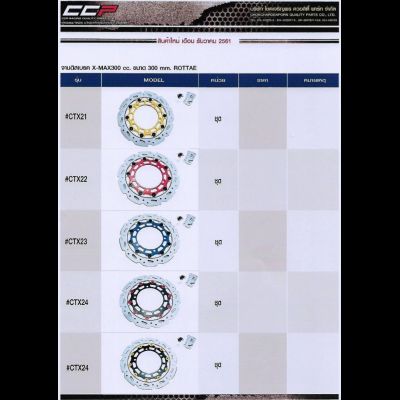 จานดิสเบรคX-MAX300 CC. ขนาด 300mm. ROTTAE
