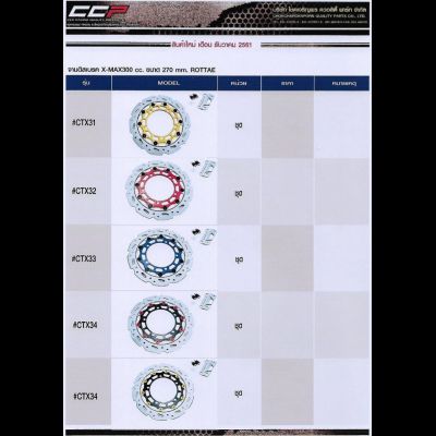 จานดิสเบรค X-MAX300 CC ขนาด270MM R)TTAE