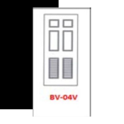 ชุดบานประตู UPVC BRAVO ลูกฝักและบานเจาะเกล็ดระบาย BV-04 V TOP DIAMOND FINGER 