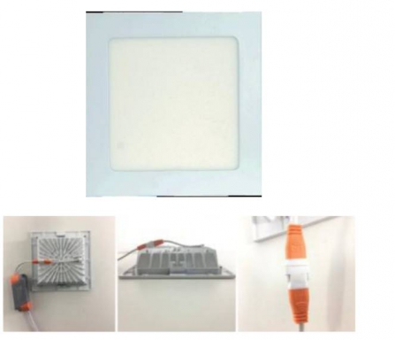 LED SlimDownlightSquare  AC185-265V