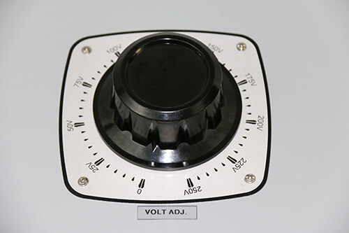 variac P250 16A adjust voltage